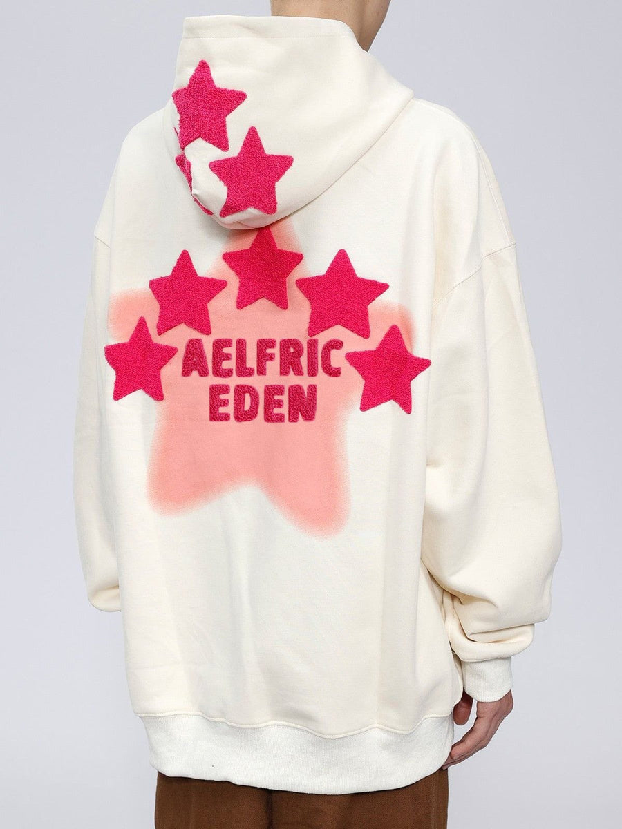 Aelfric Eden Vintage Embroidery Star Hoodie – aelfricedencouk