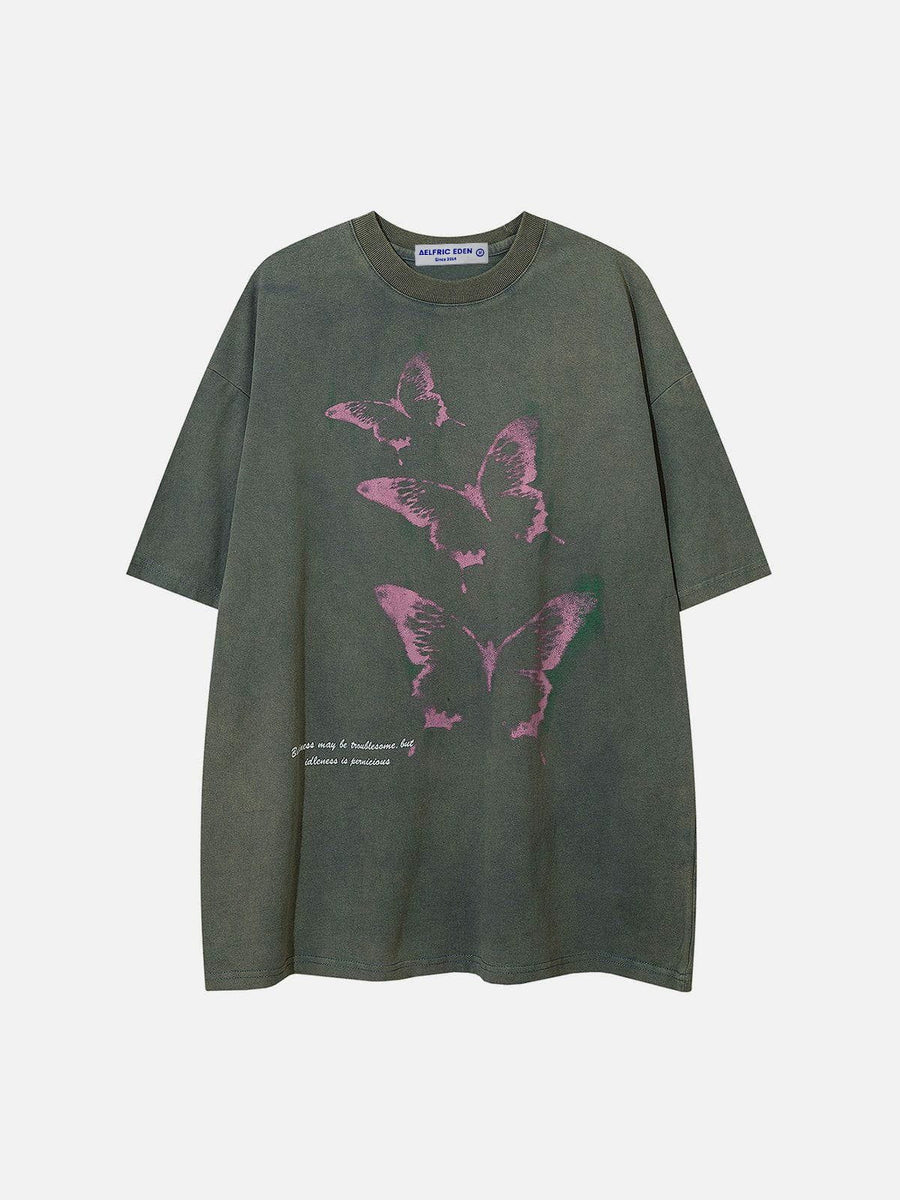 ◆Aelfric Eden◆Thorn Butterfly プリントTシャツ 送料込 78_6624062b-9c69-4bd0-b8d0-