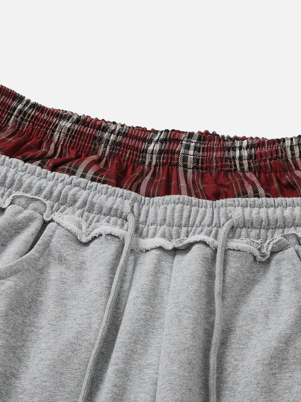 Aelfric Eden Plaid Patchwork Sweatpants