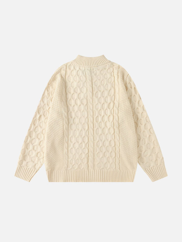 Aelfric Eden Retro 90s Half-Zip Knit Sweater