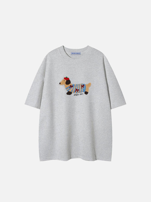 Aelfric Eden Cartoon Dog Embroidery Tee