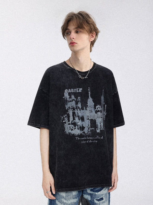 Aelfric Eden Castle Graphic Washed Tee