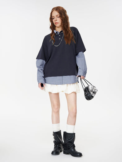 Aelfric Eden Double Layer Polo Long Sleeve Tee