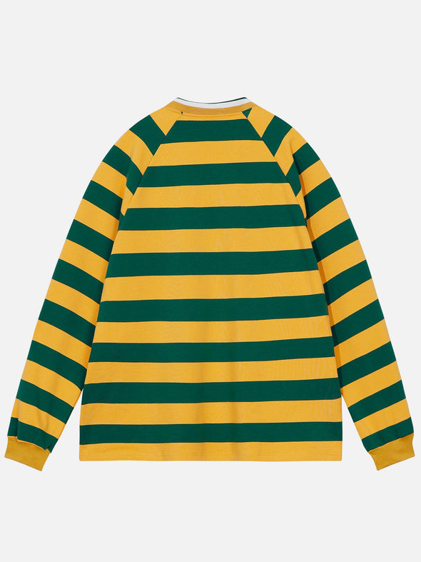 Aelfric Eden Stripe Embroidery Heartie Sweatshirt