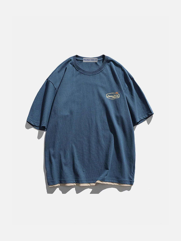 Aelfric Eden Small Mountains Letter Graphic Tee