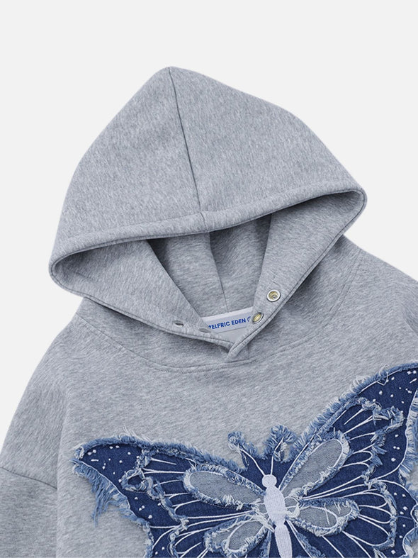 Aelfric Eden Denim Butterfly Hoodie