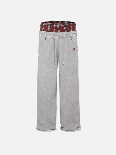 Aelfric Eden Plaid Patchwork Sweatpants