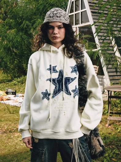 Aelfric Eden Applique Embroidery Star Hoodie