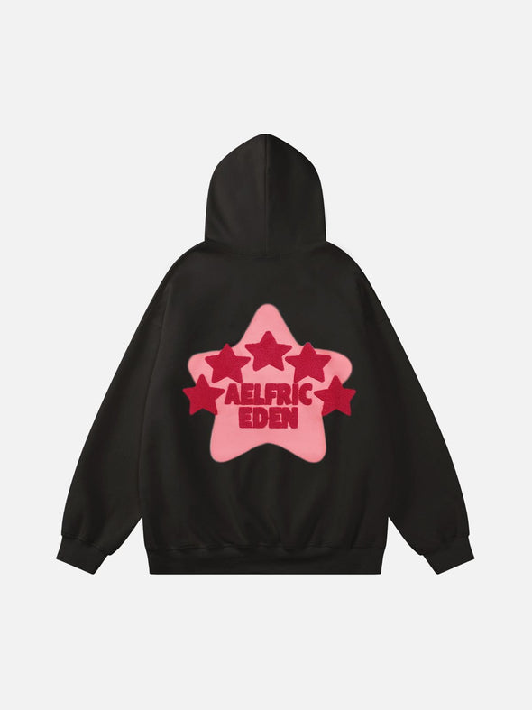 Aelfric Eden Vintage Embroidery Star Hoodie