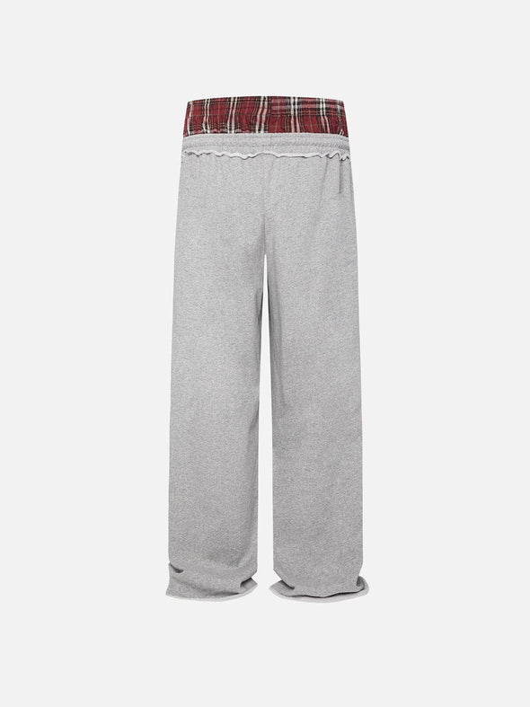 Aelfric Eden Plaid Patchwork Sweatpants