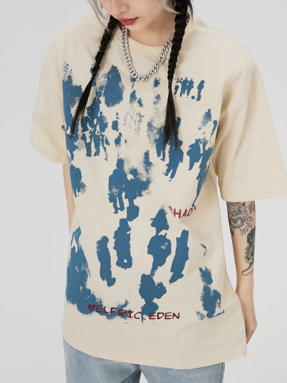 Aelfric Eden Character Inkjet Graffiti Print Tee