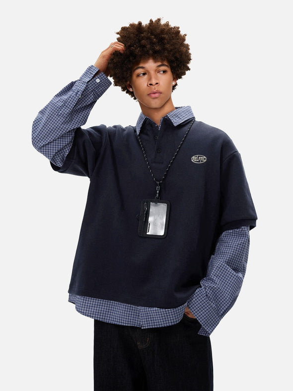 Aelfric Eden Double Layer Polo Long Sleeve Tee