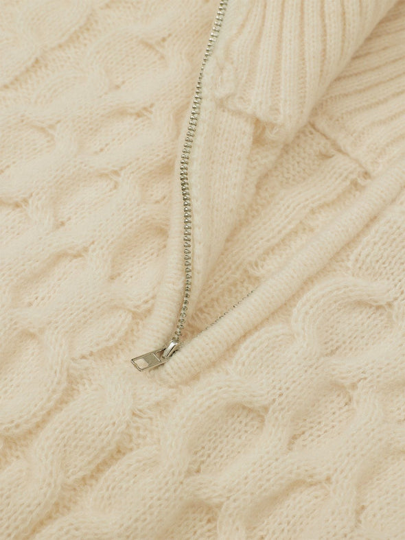 Aelfric Eden Retro 90s Half-Zip Knit Sweater