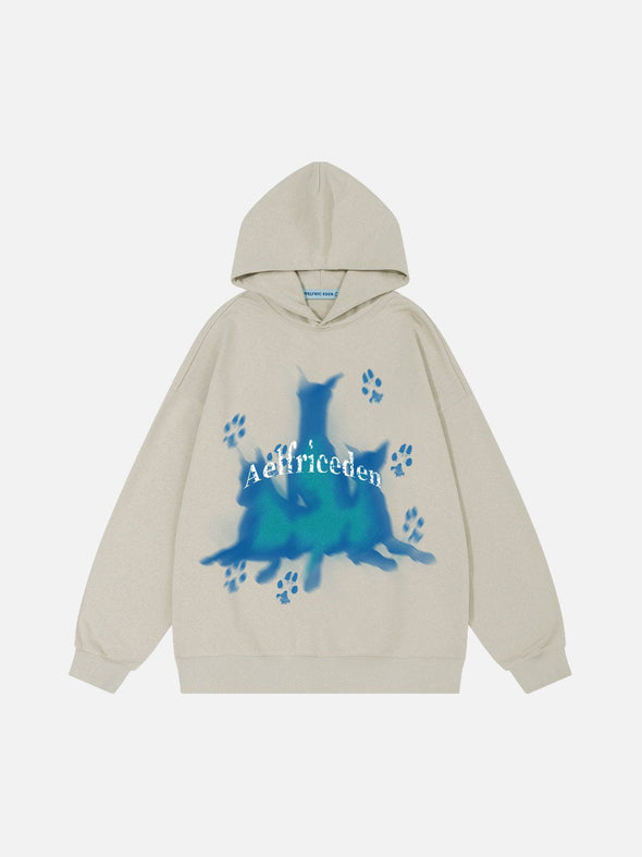 Aelfric Eden Blurring Doberman Print Hoodie