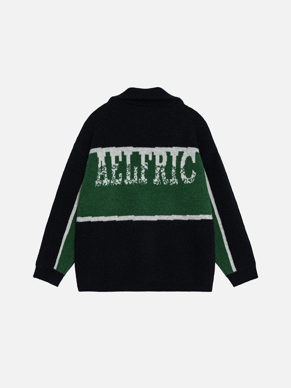 Aelfric Eden Jacquard Half-Zip Sweater