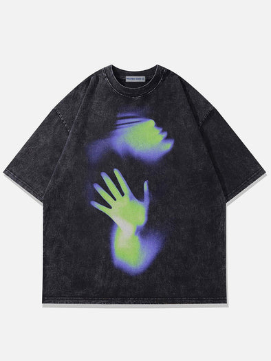 Aelfric Eden Blurring Palm Print Tee