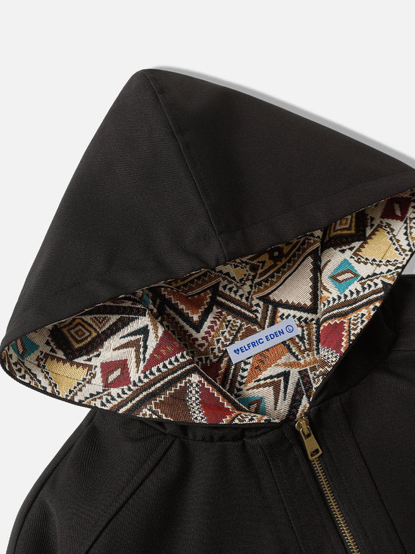 Aelfric Eden Fair Isle Patchwork Zip Up Hoodie