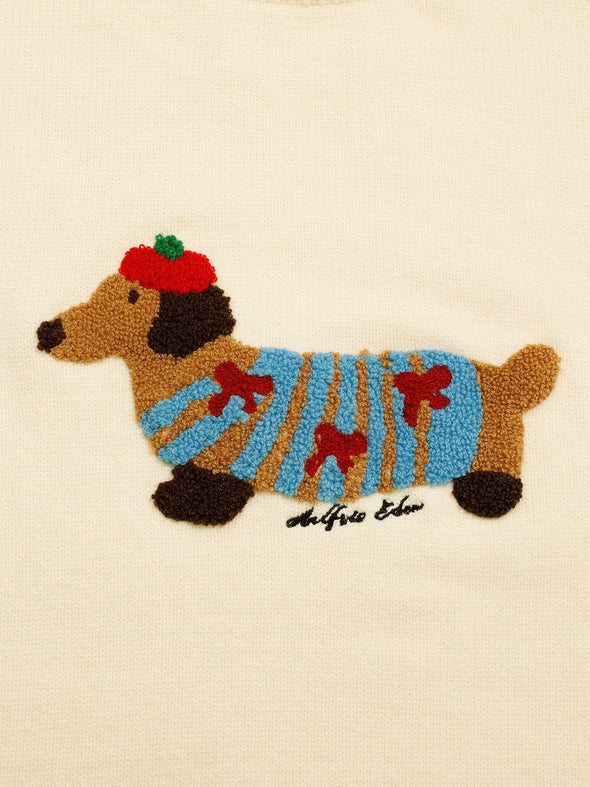 Aelfric Eden Cartoon Dachshund Sweater