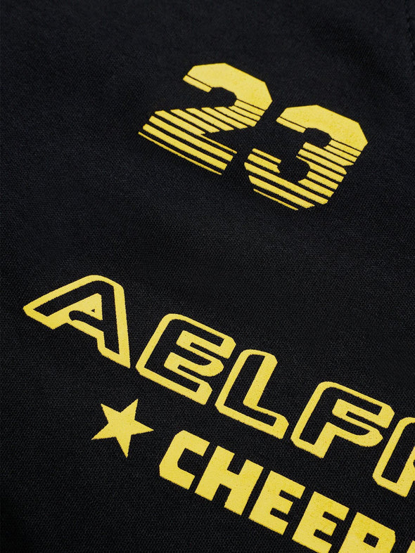 Aelfric Eden Black Yellow Patchwork Long Sleeve Tee