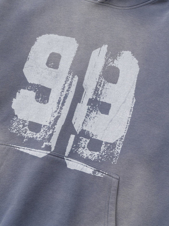 Aelfric Eden Graffiti Number Washed Hoodie