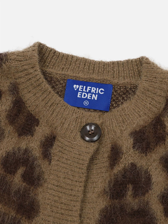 Aelfric Eden Leopard Print Cardigan