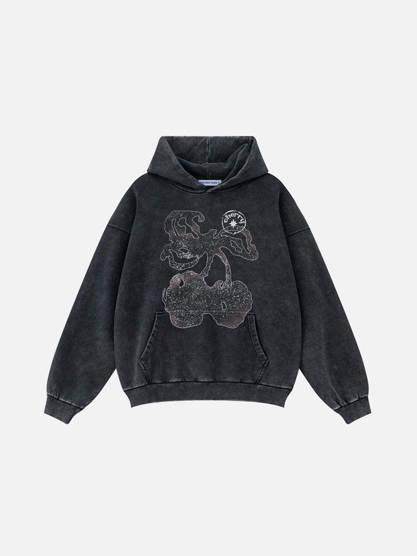 Aelfric Eden Blurring Cherry Washed Hoodie