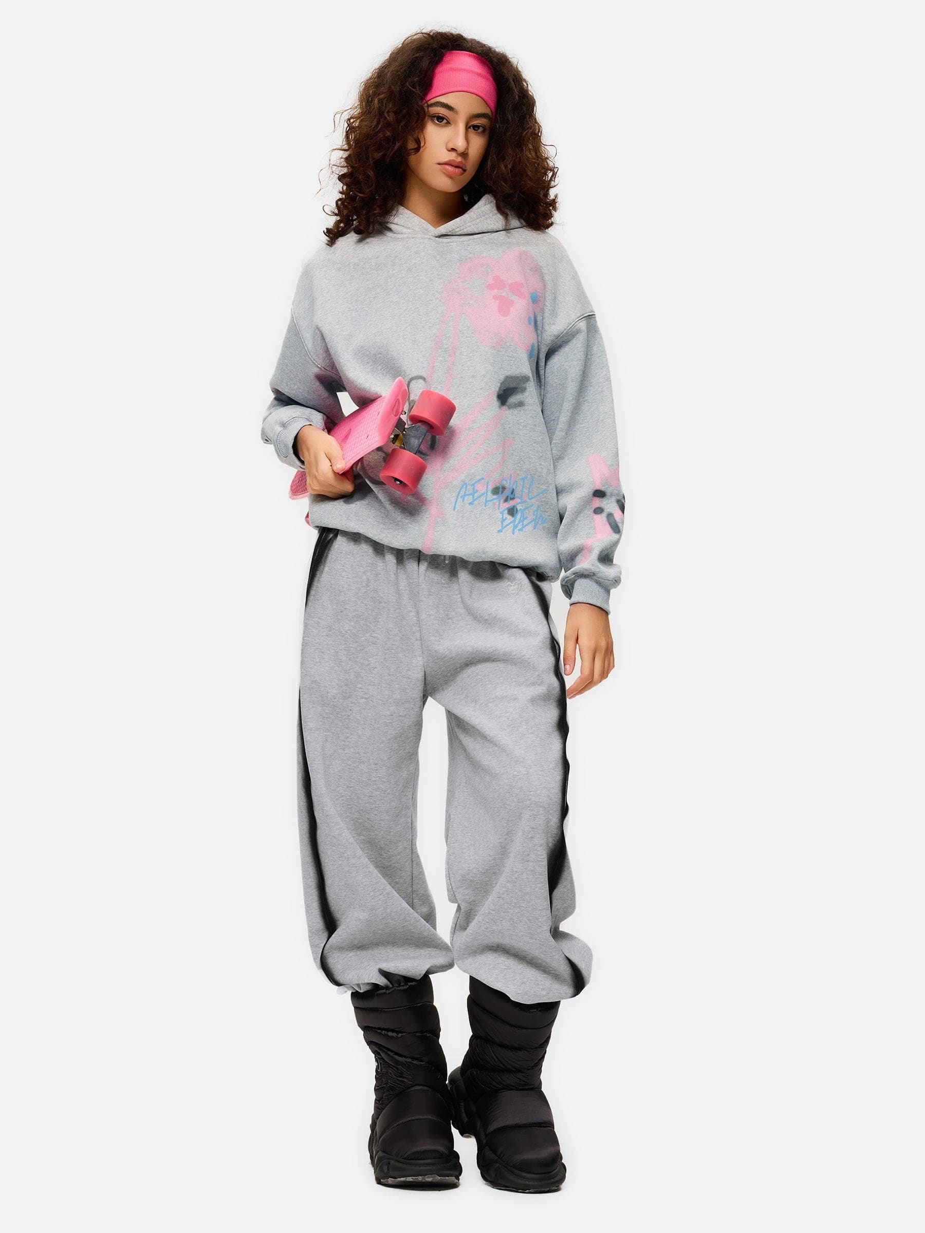 新品 Heart hip sweat pants gray Aelfric Eden Graffiti Heart Sweatpants – aelfricedencouk