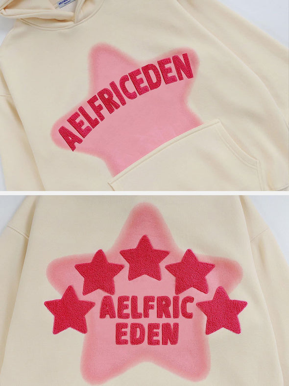 Aelfric Eden Vintage Embroidery Star Hoodie