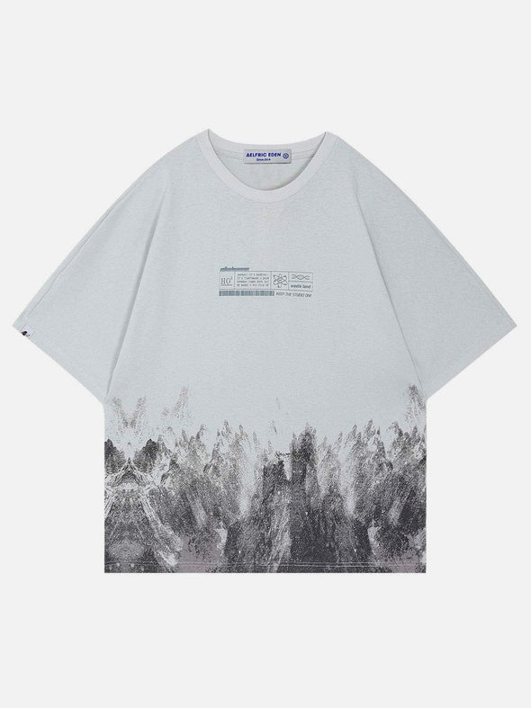 Aelfric Eden Snow Mountain Graffiti Graphic Tee