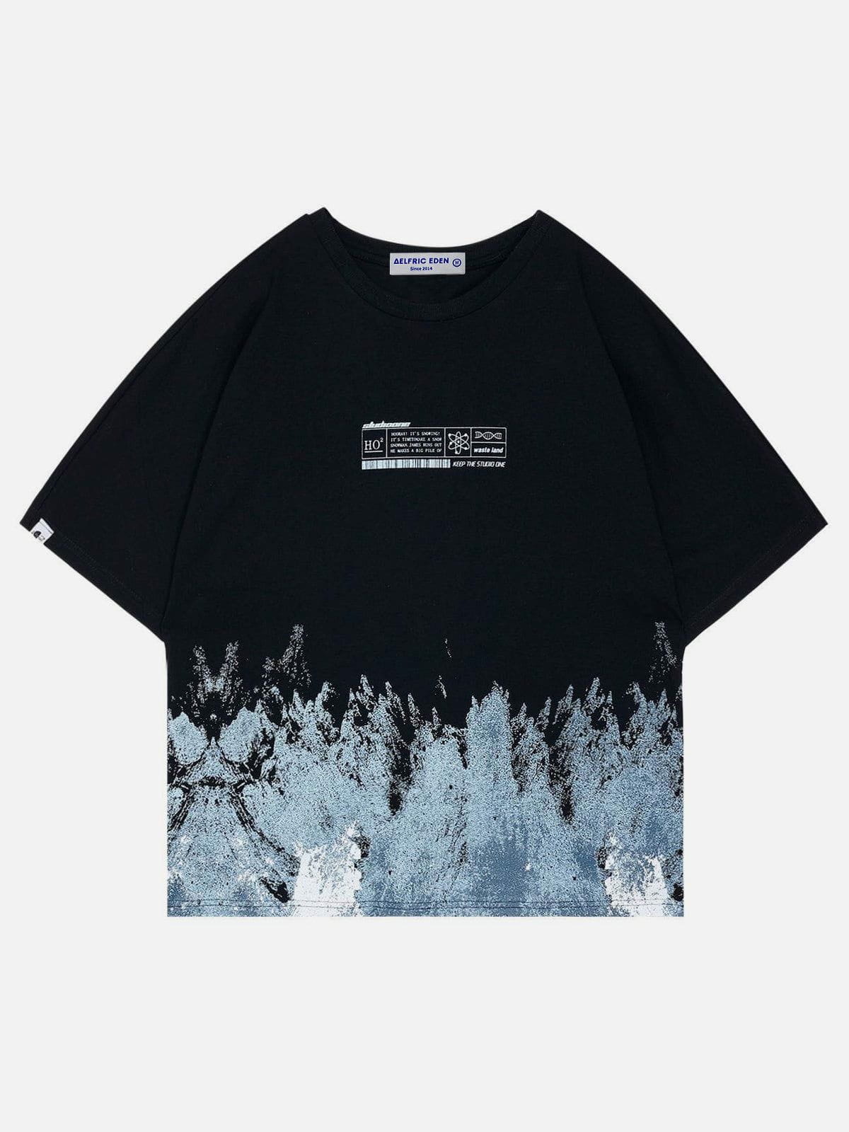 Aelfric Eden Snow Mountain Graffiti Graphic Tee – aelfricedencouk