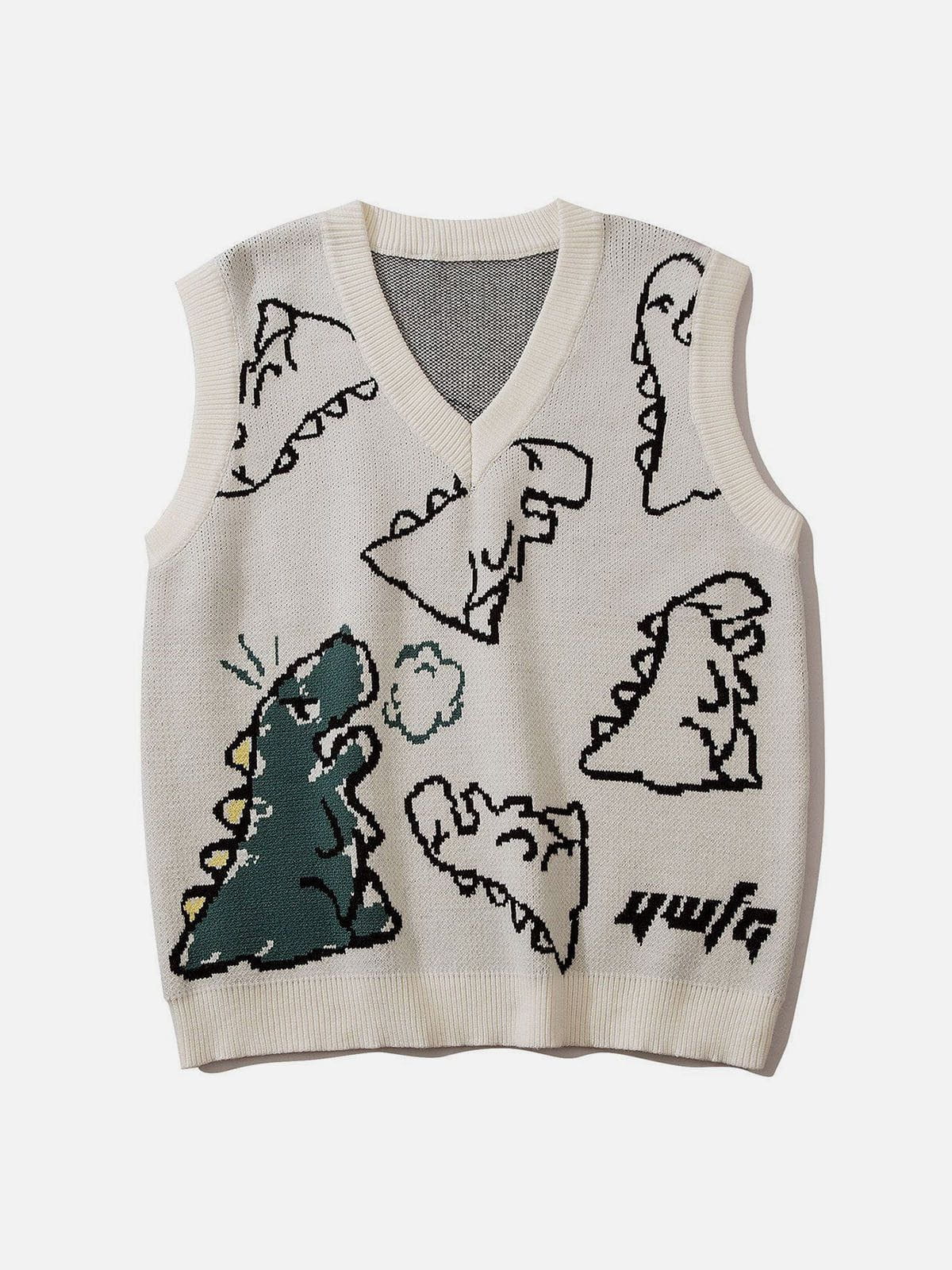 関税-送料込★Aelfric Eden★Little Dinosaur ニットベスト Aelfric Eden Little Dinosaur Graphic Sweater Vest