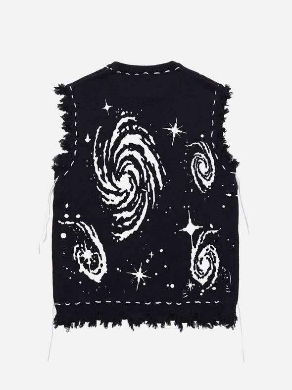Aelfric Eden Starry Night Swirl Graphic Sweater Vest