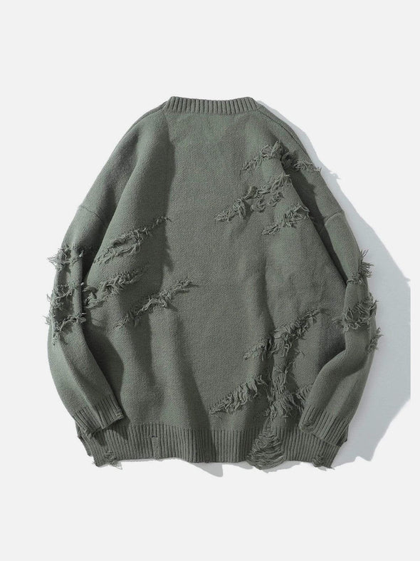 Aelfric Eden "Rwoiut" Fringed Design Sweater