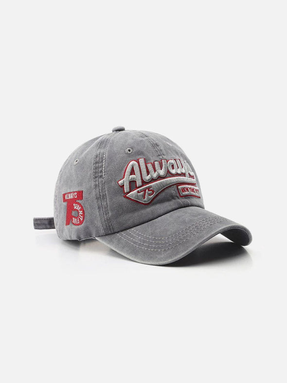 Aelfric Eden Washed Embroidered Letter Baseball Cap