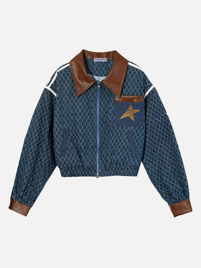 Aelfric Eden Vintage Denim Jacquard Jacket