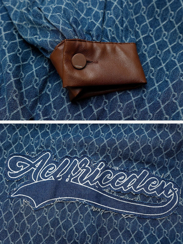 Aelfric Eden Vintage Denim Jacquard Jacket
