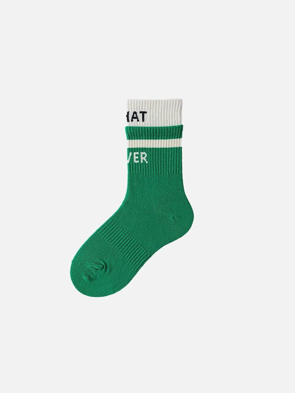 "WHAT NEVER" Vintage Socks