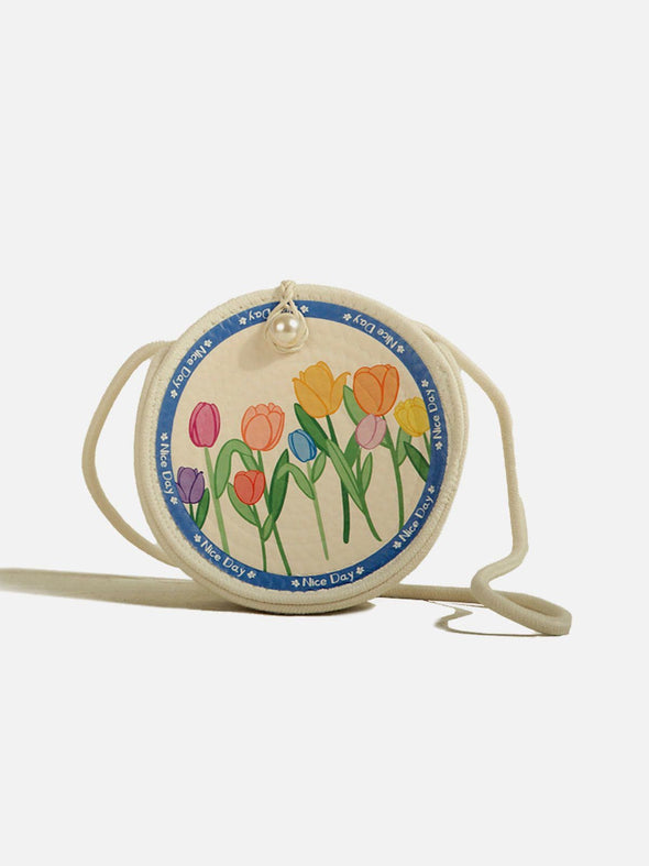 Tulip Pattern Crossbody Bag