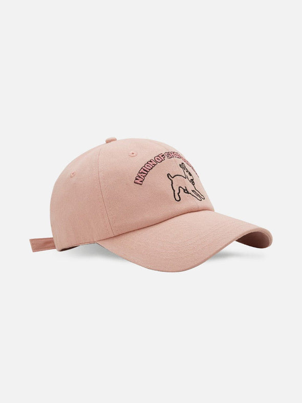 Cute Embroidery Dog Cap