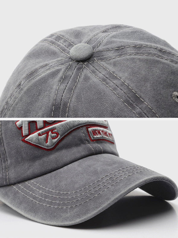 Aelfric Eden Washed Embroidered Letter Baseball Cap