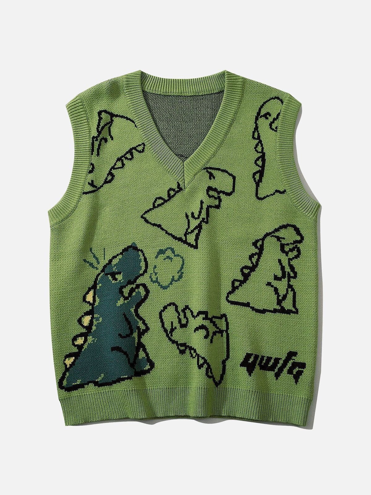 関税-送料込★Aelfric Eden★Little Dinosaur ニットベスト Aelfric Eden Little Dinosaur Graphic Sweater Vest