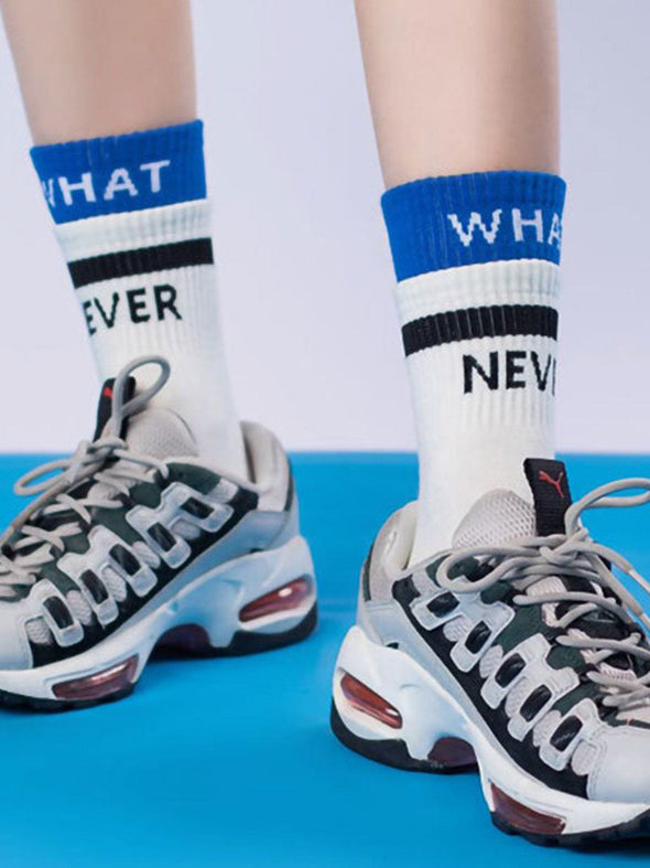 "WHAT NEVER" Vintage Socks