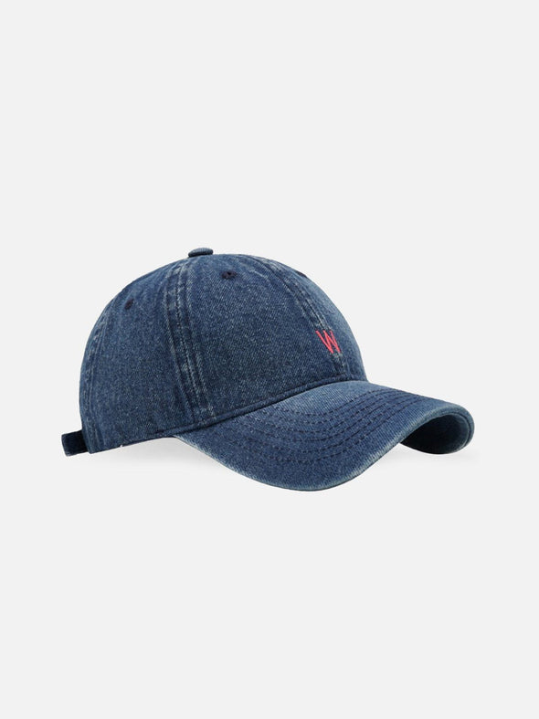 Embroidery "W" Washed Denim Cap