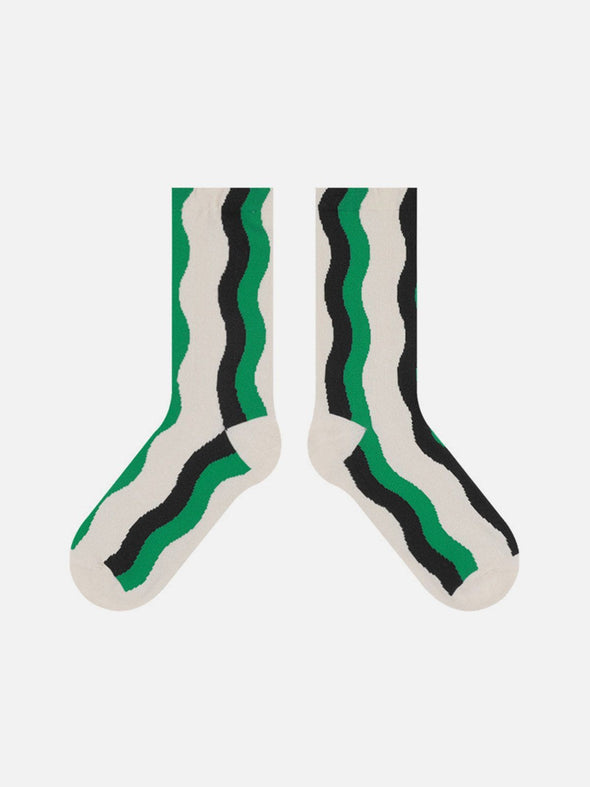 Green Wave Socks