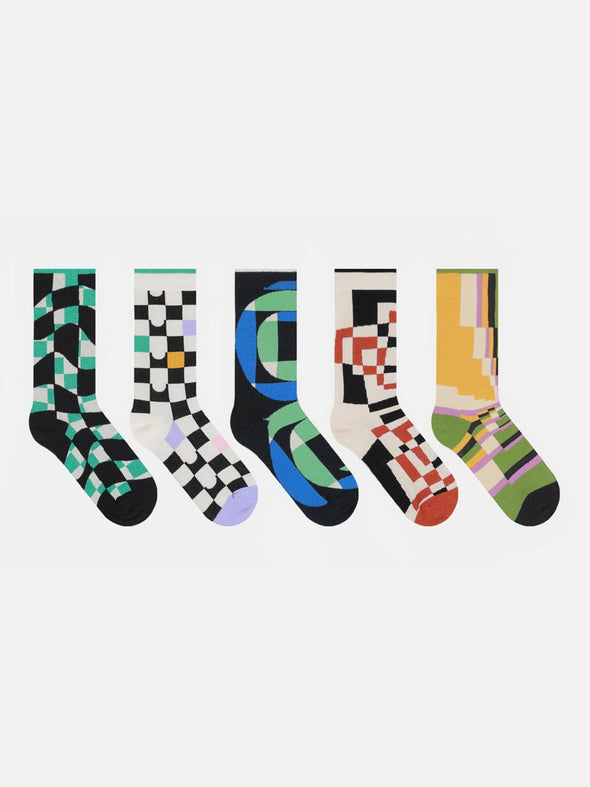 Personality Simple Abstract Graphic Socks